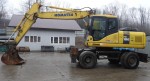 Repair service of wheel excavator Komatsu PW180-7