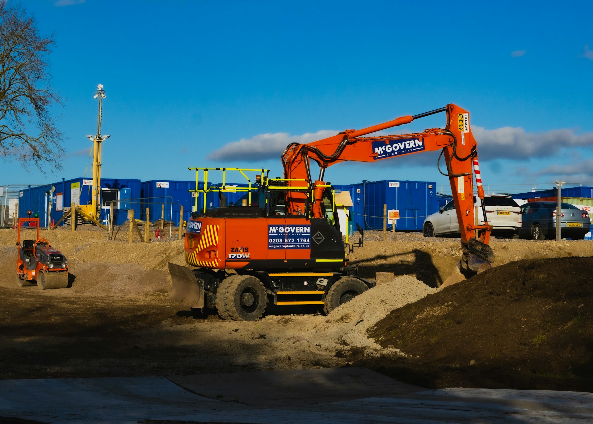 wheeled excavator