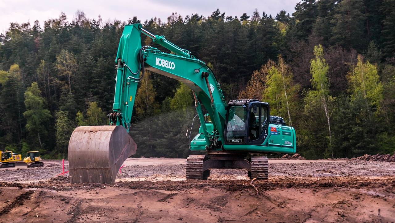 crawled excavator