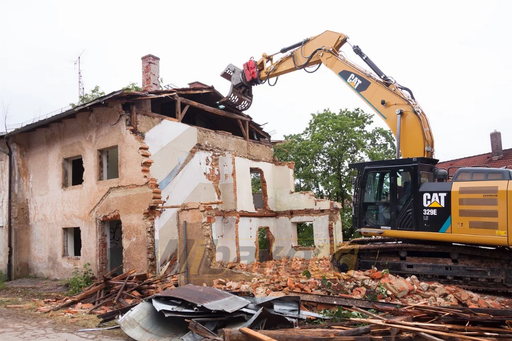 excavator at work