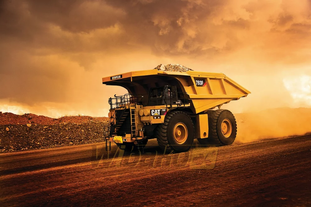 dump truck on the road
