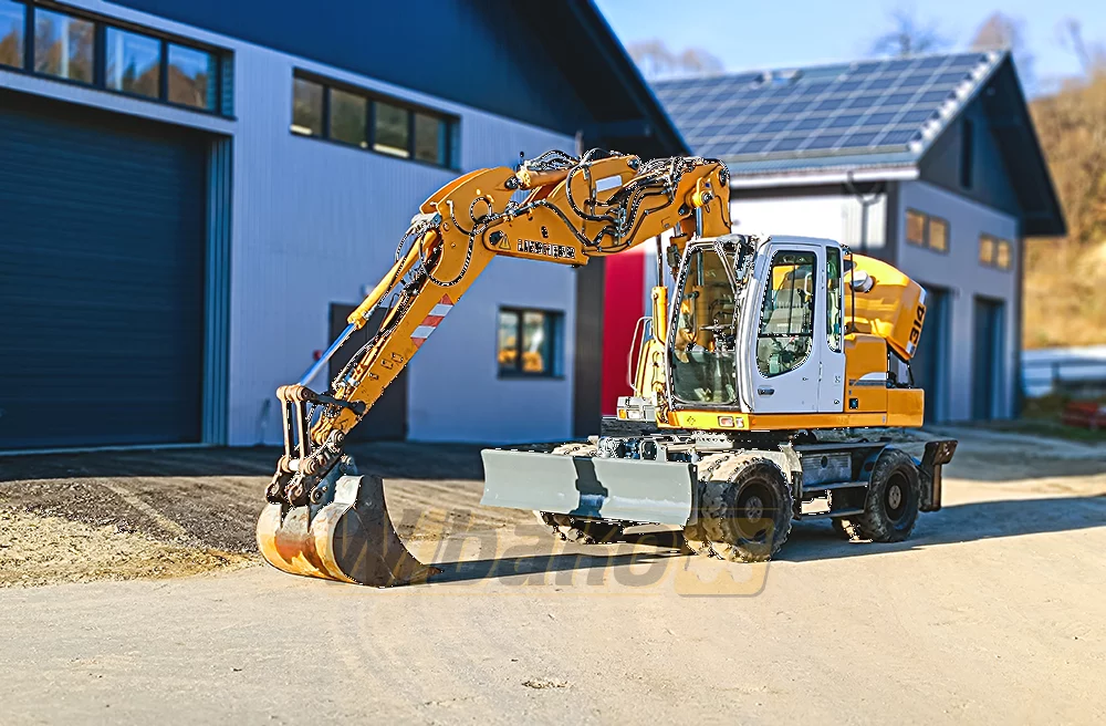 liebherr a 314 wheel excavator