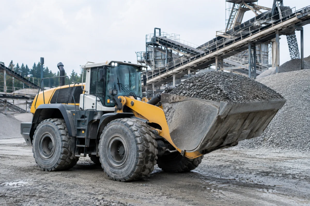 Large Liebherr L576 wheel loader
