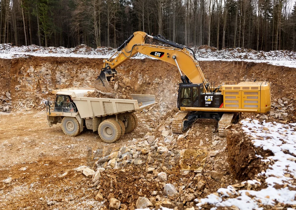 actuators working excavator