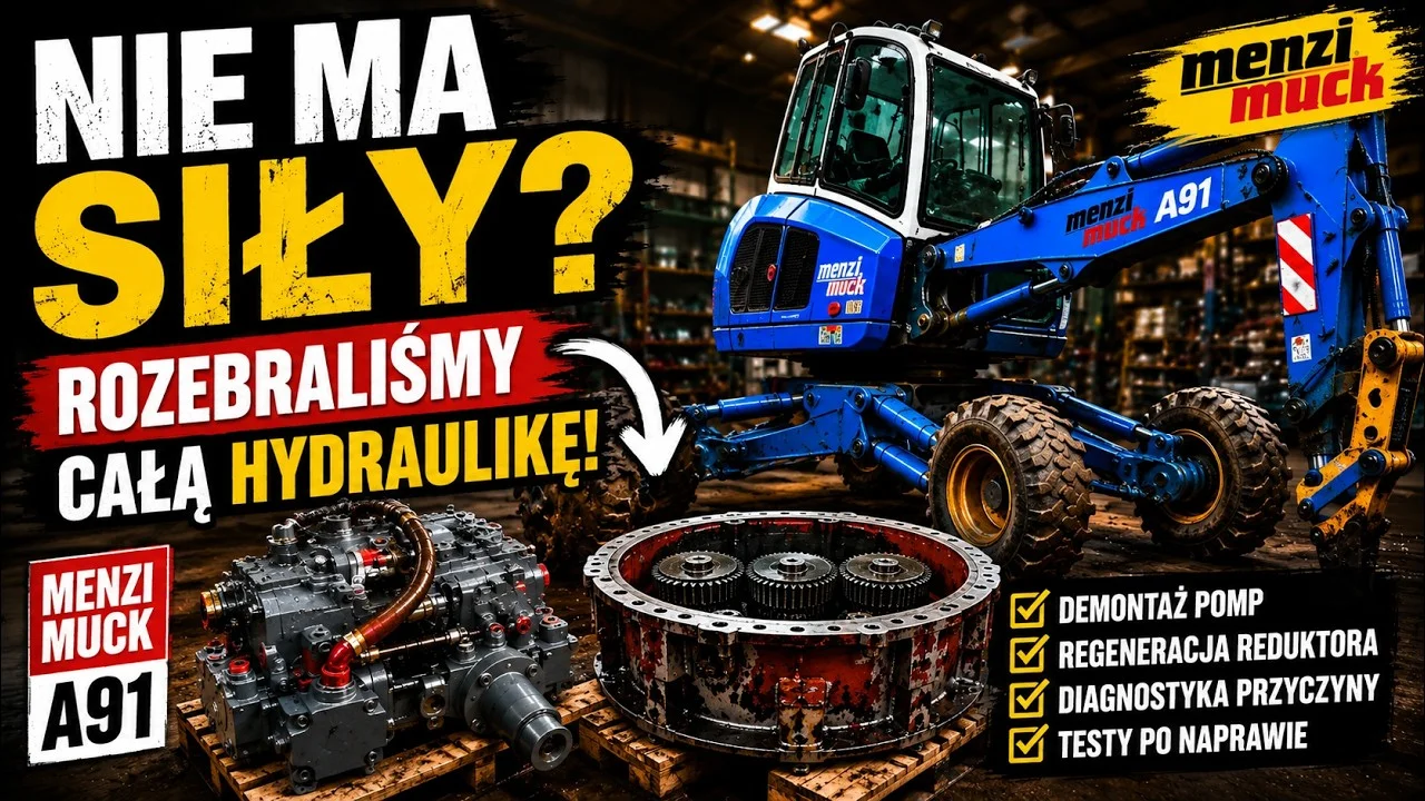 The Customer Said: “It Has No Power”. We Stripped All the Hydraulics! | Menzi Muck A91