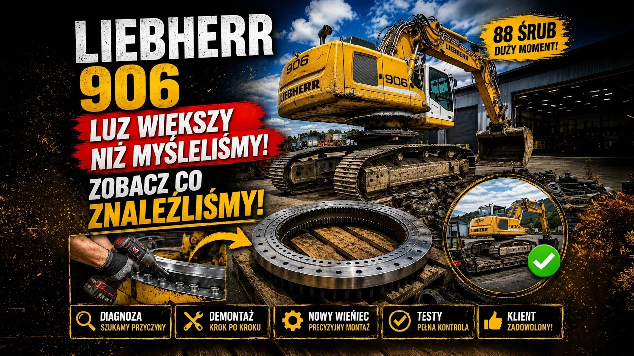 A Slewing Ring at the End of Its Life. How Long Could It Run Like That? Liebherr 906