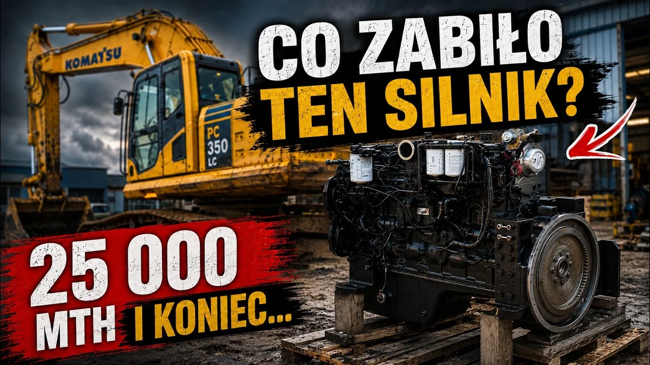 Komatsu PC350LC With a Dead Engine. End of the Machine or a Major Repair?