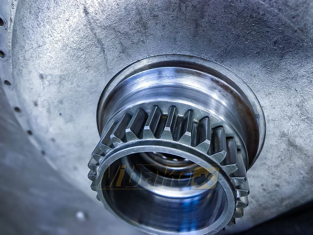 Splined hub of a torque converter
