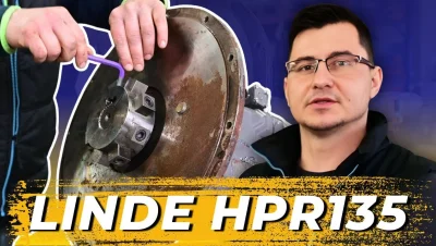 Rebuilding the Linde HPR 135 from the Volvo EW160B Excavator