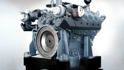 Repair of Liebherr D9508 A7 Engine in LTM 1450-8.1 Crane