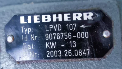 Repair of the LPVD107 Hydraulic Pump