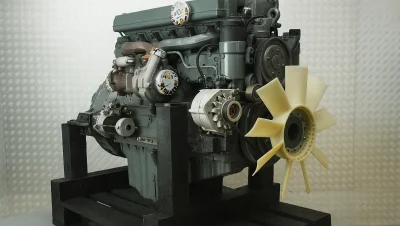 Repair and Testing of the Mercedes OM906 Engine in the Liebherr LTM1050 Mobile Crane