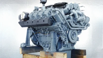 Reconstruction of the Liebherr D9508 A7 Engine in the LTM 1300-6.2 Crane
