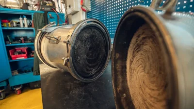 Cleaning the DPF Filter in the Volvo EC240B Excavator
